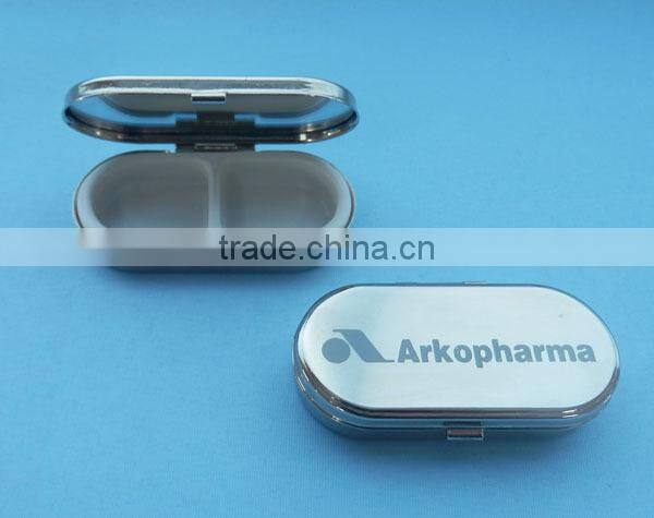 Wholesale rectangular shape metal material pill box