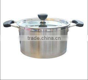 High Quality 100L Stainless Steel Stockpot with Visible Glass Lid