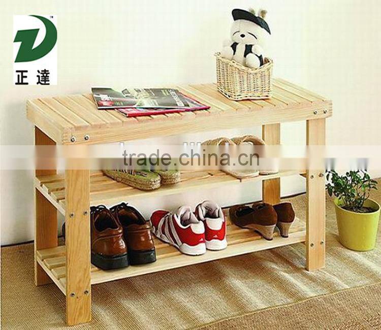 Walnut wood shoe rack with good qality