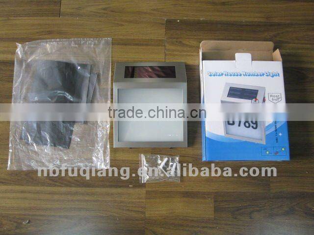 FQ-133 Solar house numbers light Solar doorplate