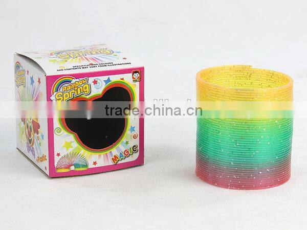 high quality classic magic rainbow spring /plastic rainbow circle