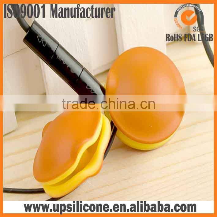 OEM earphone cord winder/silicone cable holder