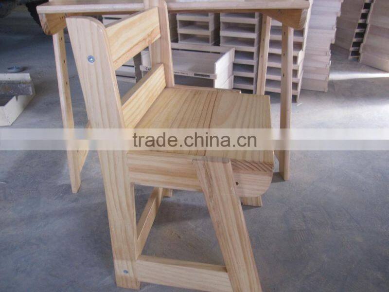 Children school desk and chair/Wooden school furniture/Modern furniture