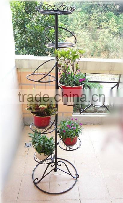 Flower pot plant metal display storage holder shelf