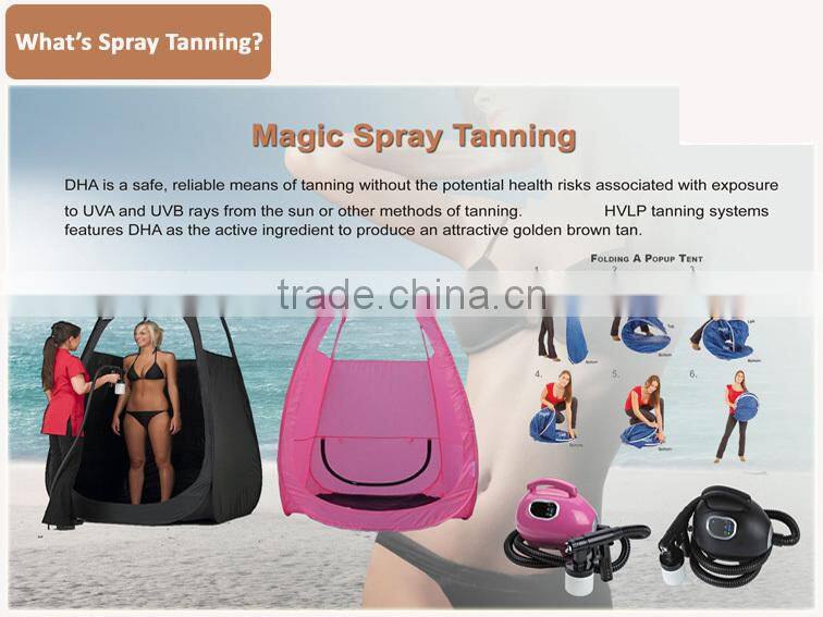 Small Tanning Bed Portable Spray Tanning Machine Professional Airbrush Mini HVLP Spray Tan Gun