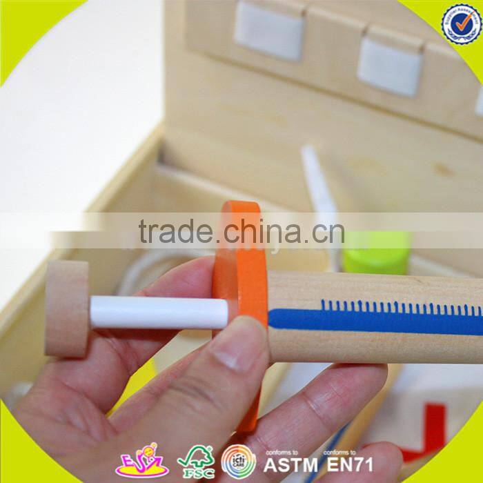 wholesale baby wooden medical toy, hot sale kids role play wooden medical toy, popular wooden medical toy W10B041