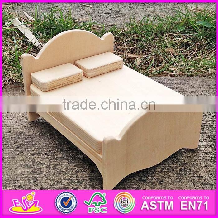 2017 Best kids doll furniture toys wooden coloring toy for sale W03A085-S