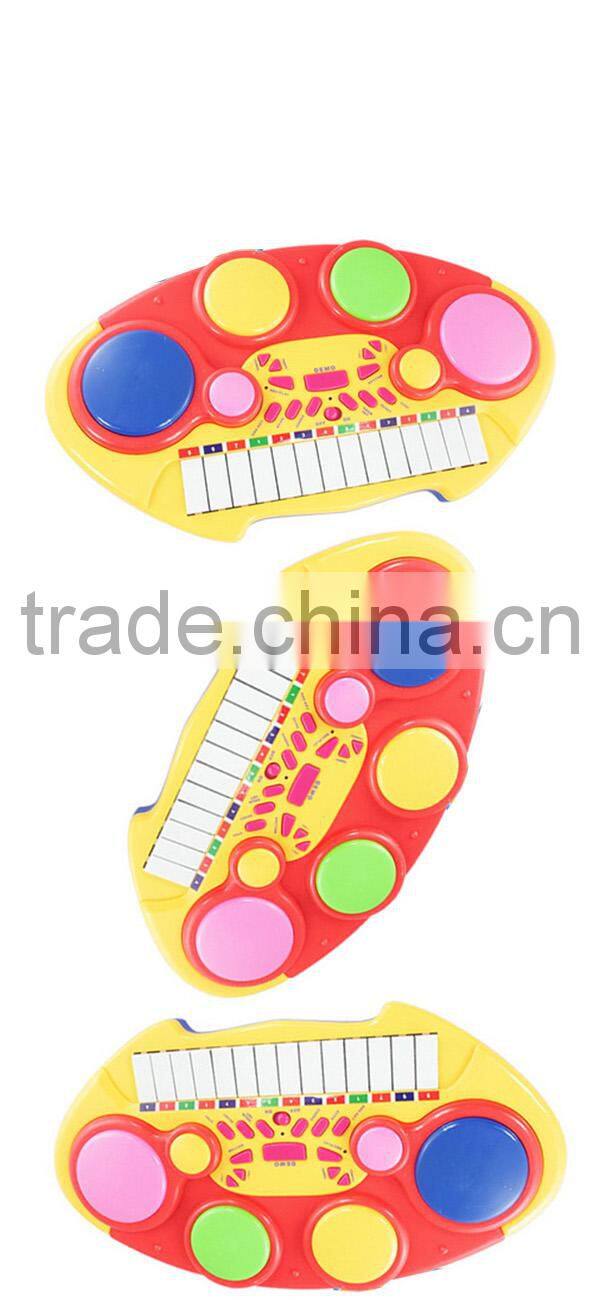 Plastic mini musical instruments electronic music piano toy with EN71