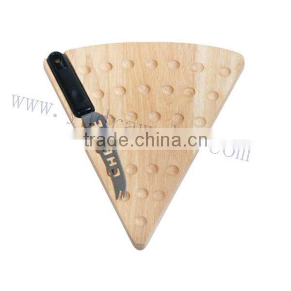 AM-1385 Wooden board with 3pc cheese knife set