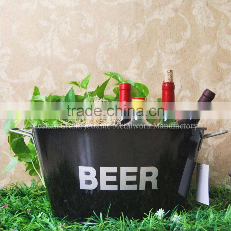 galvanized tubs oval wine beer metal ice bucket