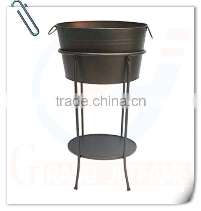 bar decoration pink metal ice bucket