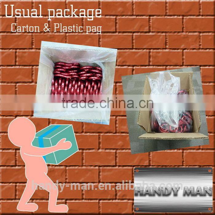 D Type Quicklock Mountain Climbing Aluminum Carabiner With Twist Lock