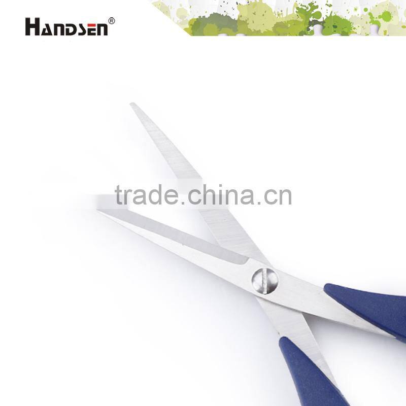 Popular 6-1/2" plastic ABS handle office blue scissors