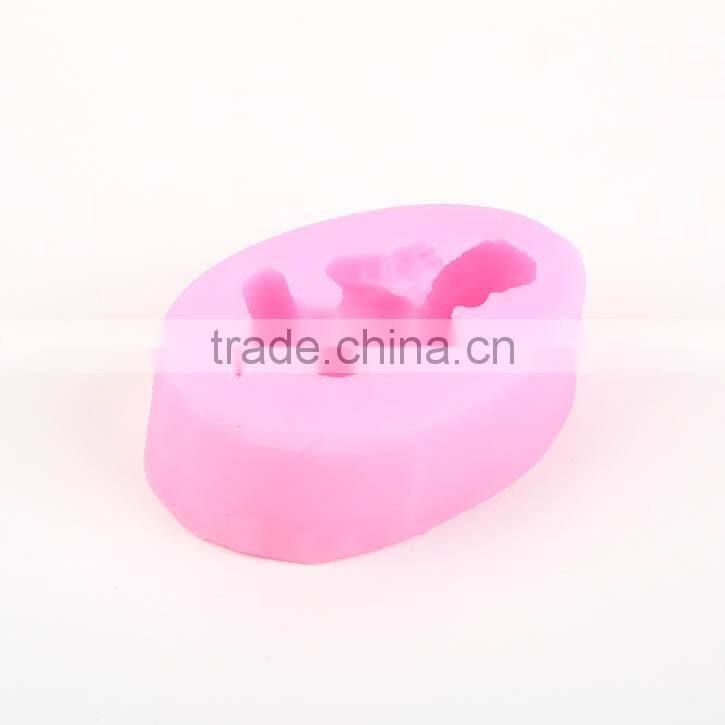 3D Soft Silicone Cake Mold Fondant Decorat Sleeping Baby Silicone Mold Shape Soap Model Custom Silicone Baby Pacifier Mold