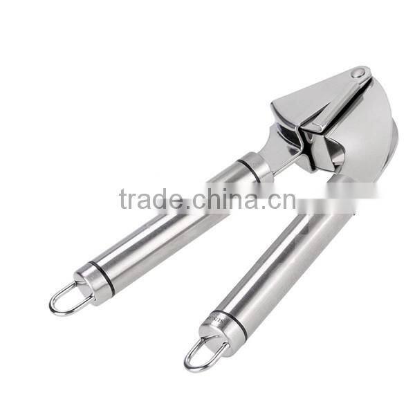 The Finest Quality Stainless Steel Garlic Press Mincer Peeler Brush Crusher Set
