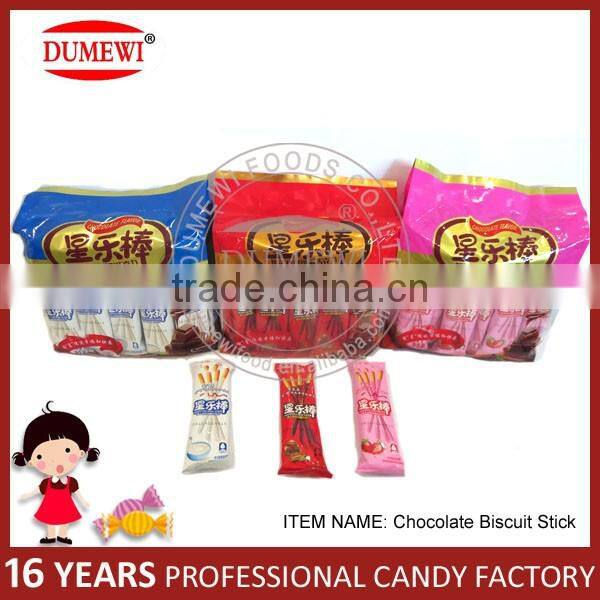 Strawberry Coated Biscuit Stick/ Cookies Stick