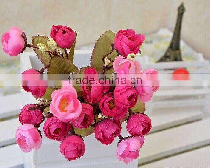 Silk flower bouquet, decorative artificial flower