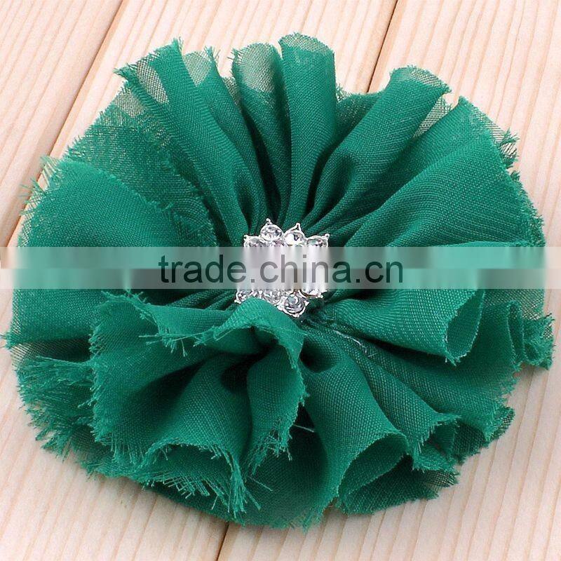 handmade shabby chiffon flower clip for kids hair accessories