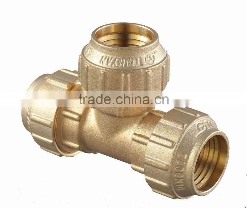 PE PIPE BRASS FITTING COUPLING