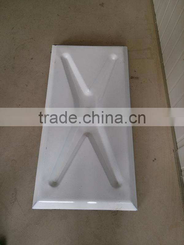 Porcelain enamel tank, enamel panels