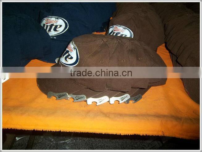 blank flat birm Snapback Cap with Beer Bottle Opener