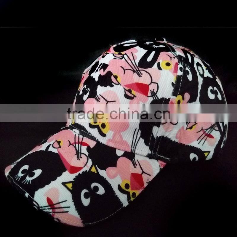 cusotm cheap 6 panel LED baseball caps with without logo