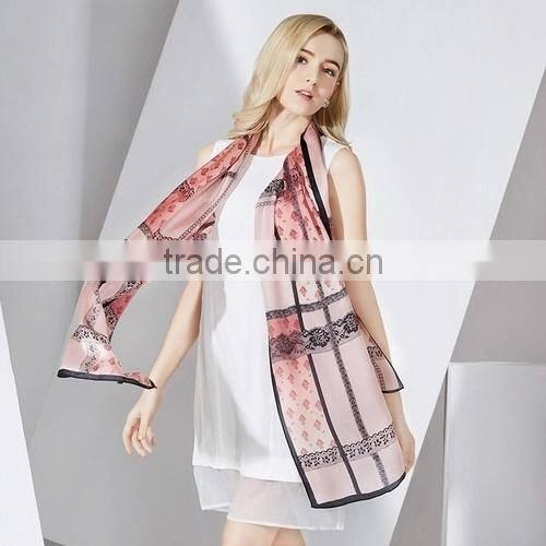 No MOQ Custom-made digital printing silk scarf fashion scarf