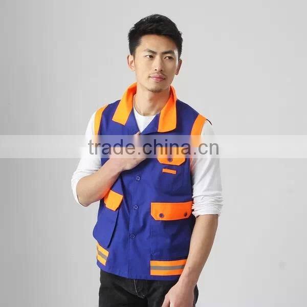 Uniform vest with multi pocket wholesale cheap vest
