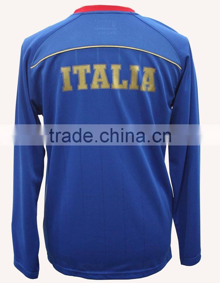 Factory price good quality long sleeve club team soccer jersey