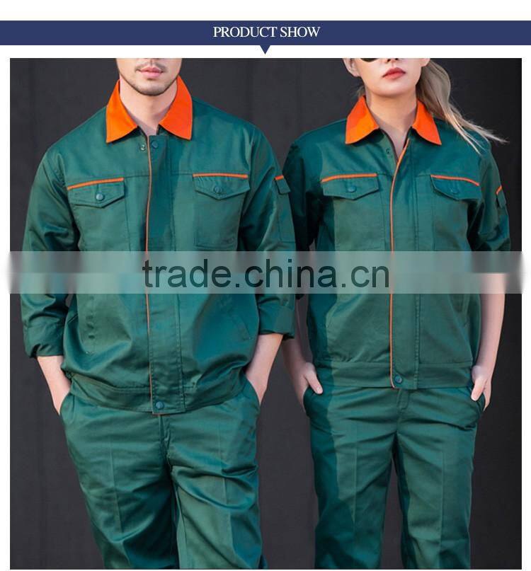 Guangzhou Manufacture Industrial Green Work Smock Uniforms