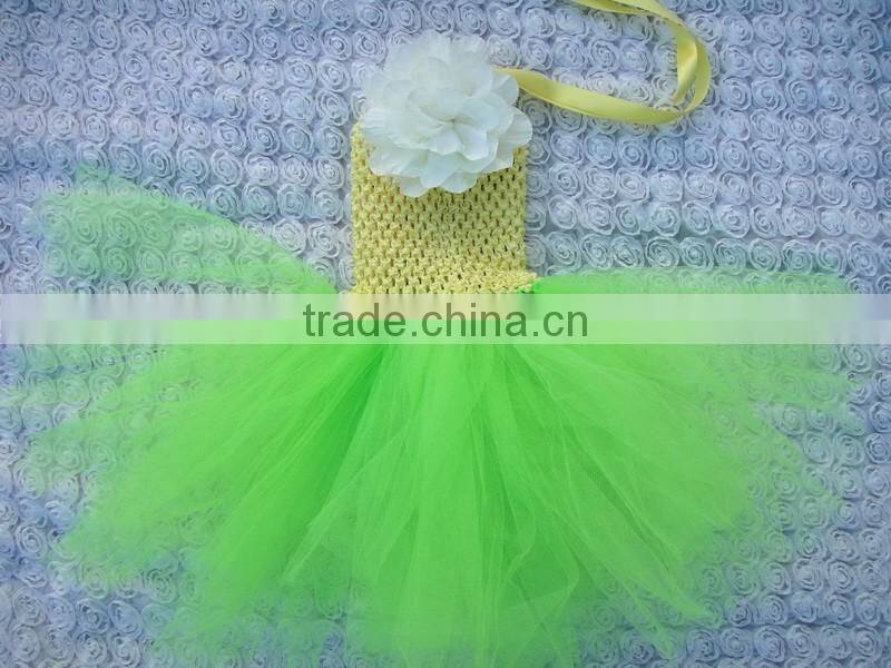 crochet top tutu lined kids mini short skirt
