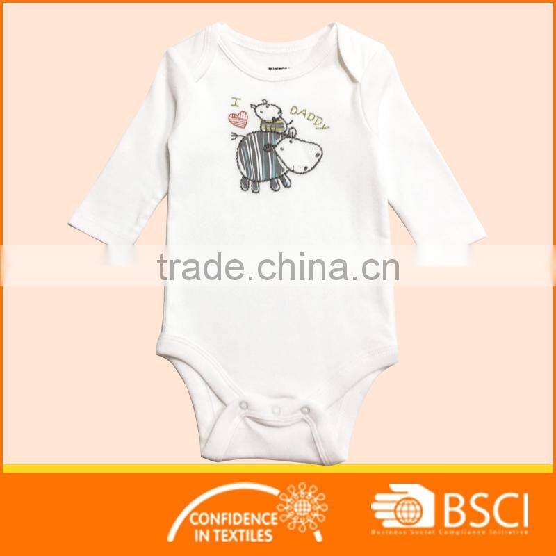 knitted wear embroidery nice white baby romper