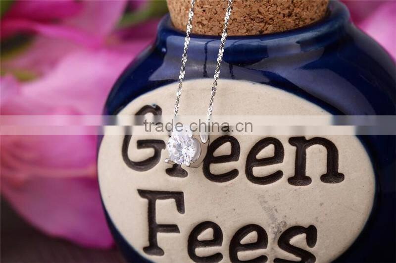 925 silver fashion a short paragraph four claws silver pendant necklace