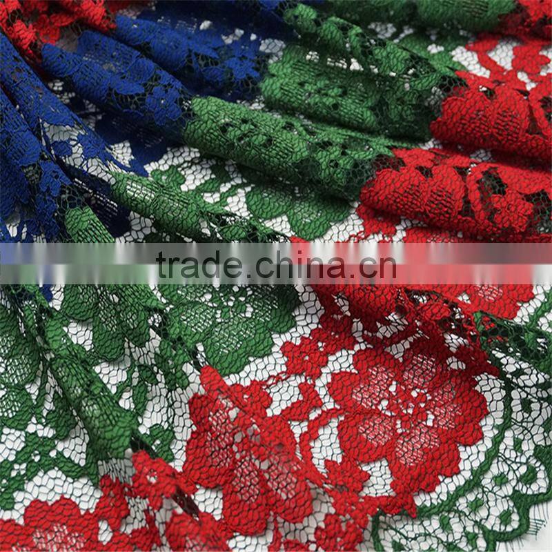 Mosaic three part nylon cotton lace