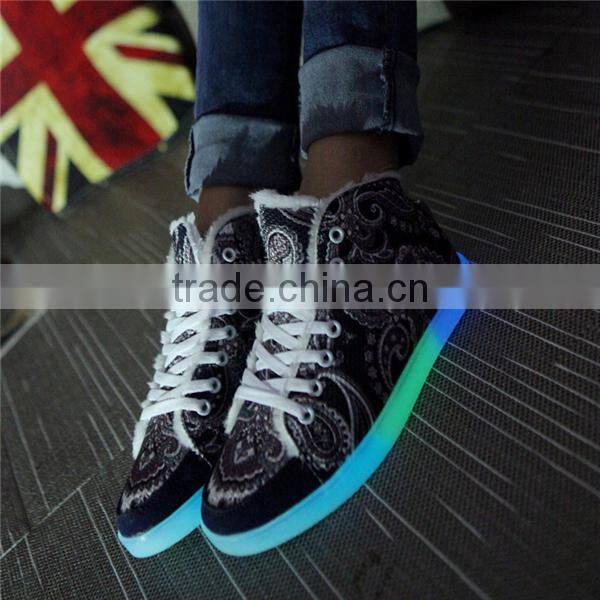 HFR-JS16 2015 super fashion self luminous men sport shoes