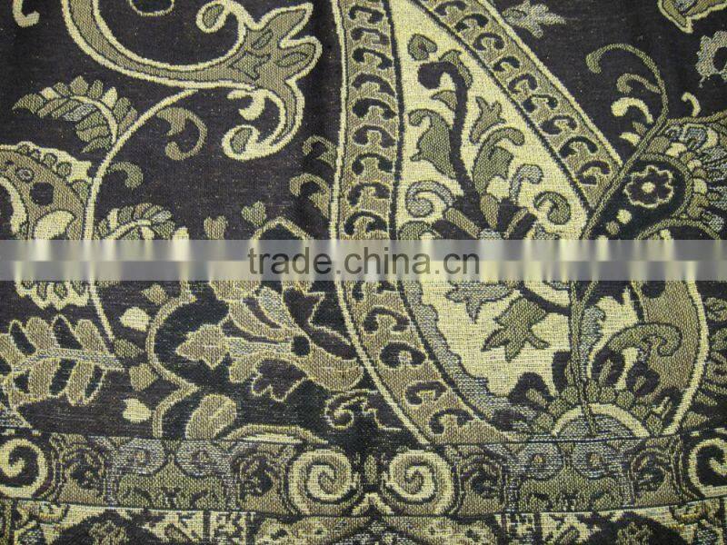 2017 winter The latest Russian stylish lady jacquard paisley floral fashion shawl 100%viscose