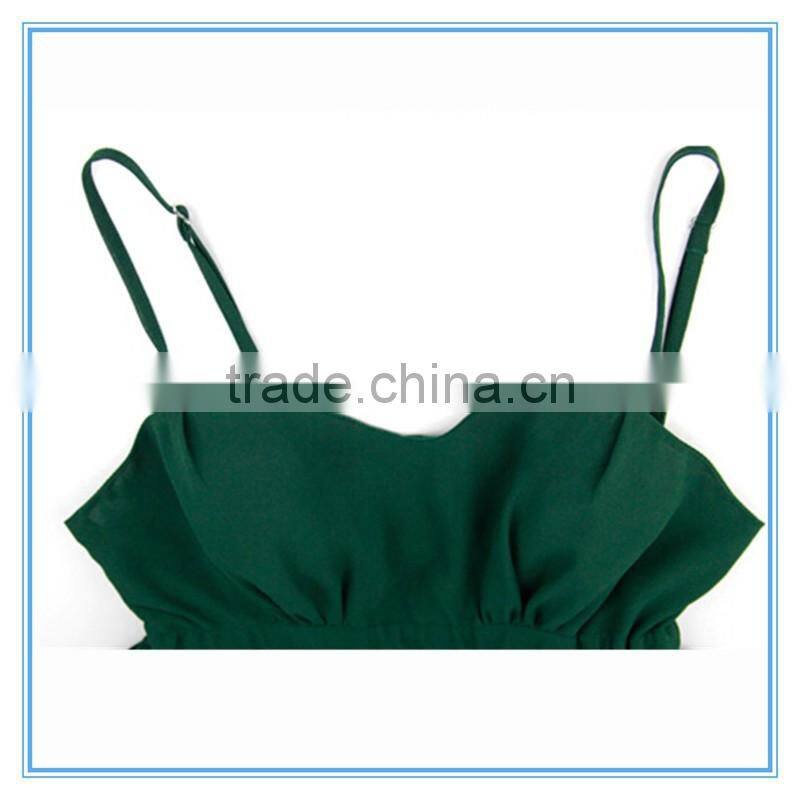 Women Chiffon New Style Empire Waist Green Maxi Dress Long One Piece Dresses