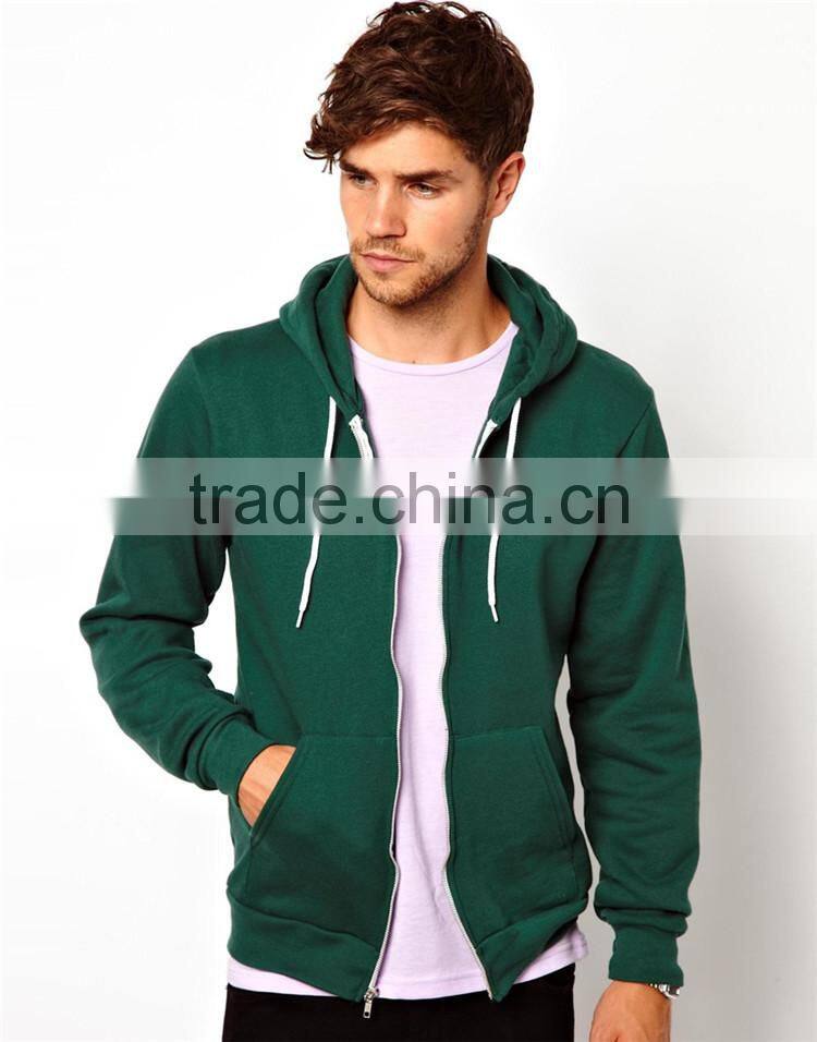 Green Custom Flex Zip Up Hoodie Custom Made Sports Hoodie
