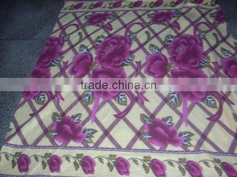 animal printed fleece blanket