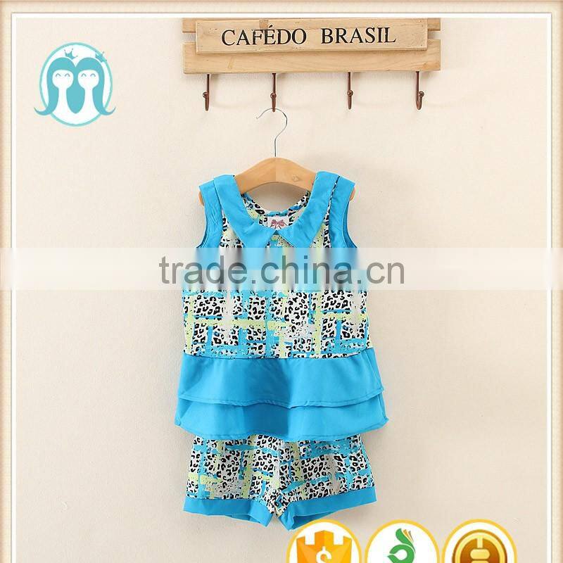 New arrival Cheapest Indian girls without dress 2017 New child clothes baby girls' suits summer Kids clothes 2-7 years old