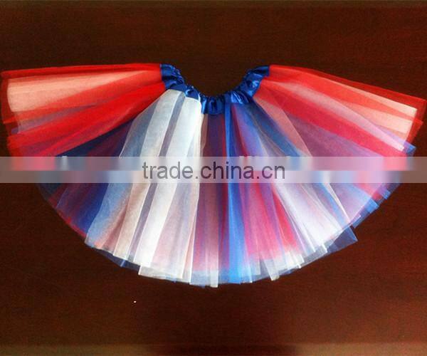 2014 Wholesale clothing baby girls tutu skirt sets for the Fourth of July