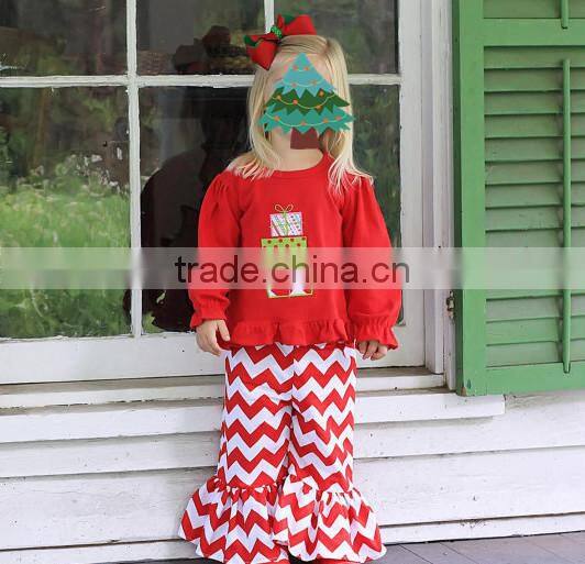 Baby Clothes Wholesale Girl Outfit For Christmas Children Winter Outfit Organic Cotton Pajamas