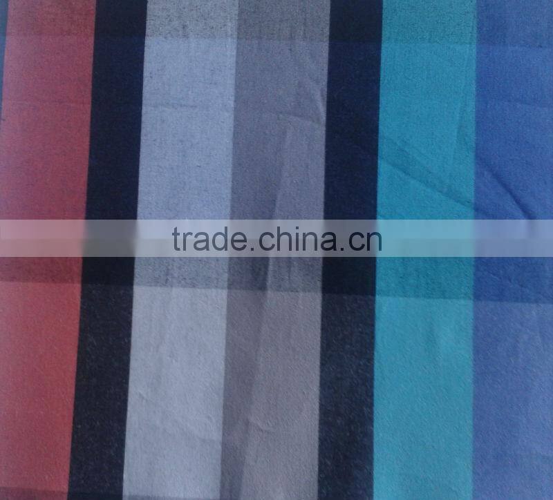 100% cotton 60s yarn dyed check pattern shirt fabrics