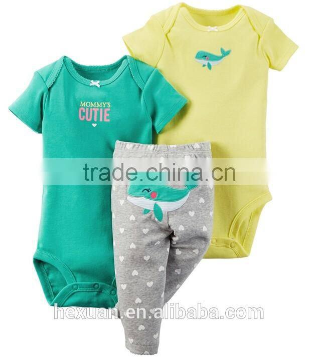 100% cotton organic cotton baby rompers wholesale baby clothes