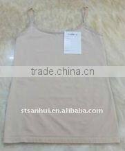 Fashion white cotton sexy girls seamless camisole top quality