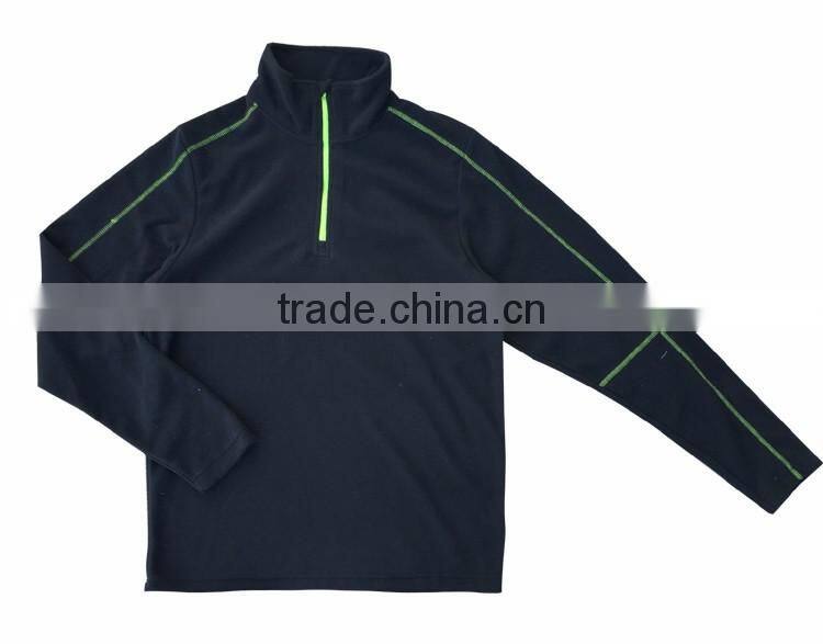 Custom mens outdoor coat blank light cheap sweat fleece jacket