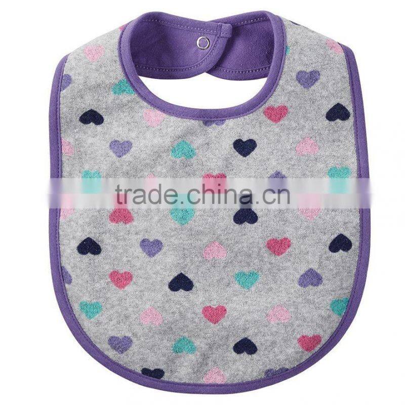 Fahion design hot sell household baby bibs cute infant bibs
