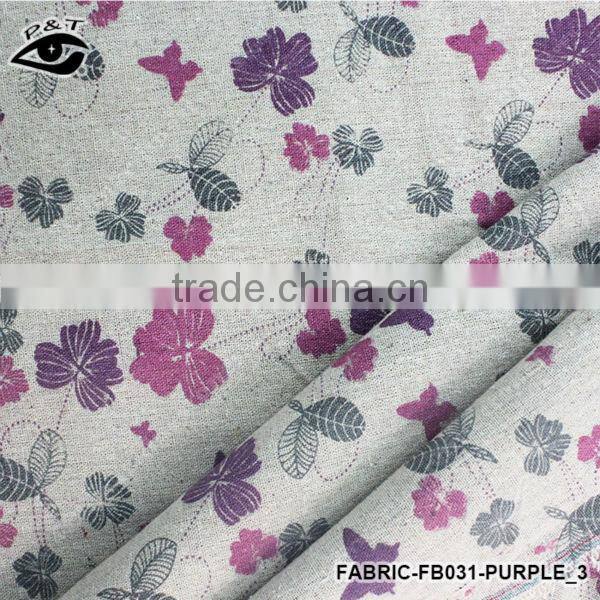 1.50m Fresh Style Flower Design Canvas Fabric Linen/Cotton Fabric Zakka Patchwork Fabric