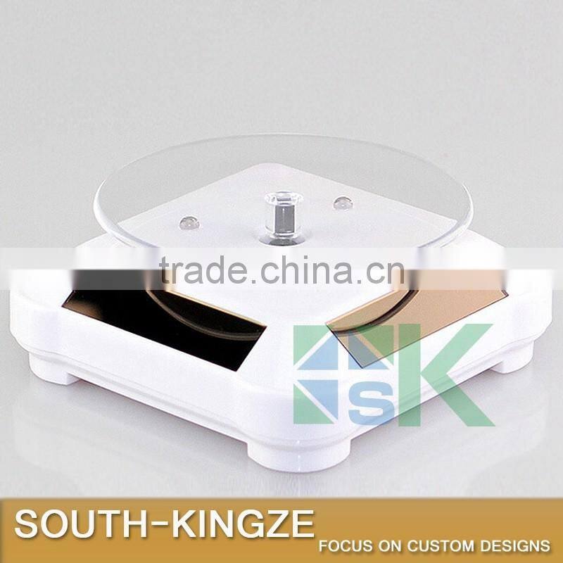 Square Acrylic Rotating Solar Power Display Case/Display Stack