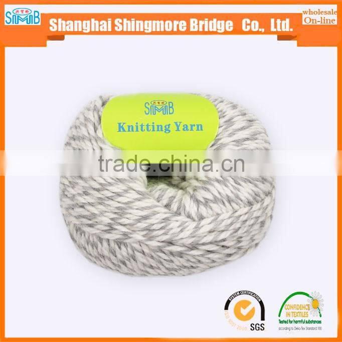 Online shopping knitting yarns china supplier cheapest wholesale oeko tex certified chunky wool yarn for hand knitting sweater